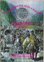 1996. "Honfoglalás 1100 éves - Szent István, Árpád fejedelem" Ag emlékérem (5,37g/0.835/27...