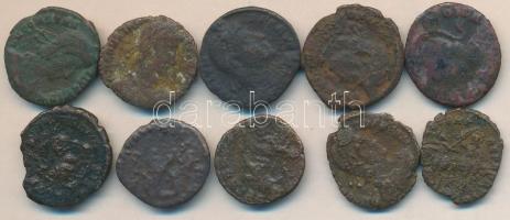 Római Birodalom / Vegyes tétel 10db follis pénzzel T:vegyes