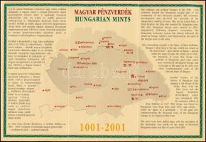 2001. 3000Ft Ag "Ezeréves a magyar pénzverés" T:PP Tanúsítvánnyal és ismertetővel