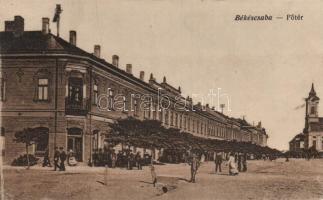 Békéscsaba, Főtér, szálloda, templom (EK)