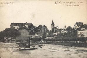 Grein, landing of a steam ship (fl)