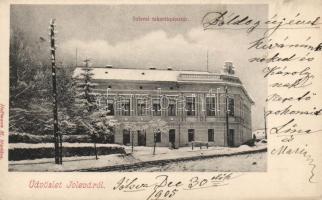 Jolsva in winter, savings bank