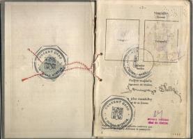 1936 Dunaszerdahely Csehszlovák útlevél