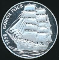 Németország 1996. "Gorch Fock" ezüstözött emlékérem (30mm) T:PP Germany 1996. "Gorch Fock" silver-plated medallion (30mm) C:PP