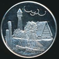 NSZK 1978. "Altenwerder" Ag emlékérem (28.02g/0.999/40mm) nemesfémjelzés a peremen T:PP
GF...