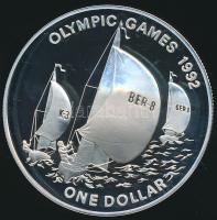 Bermuda 1992. 1$ Ag "XXV. Nyári Olimpia" T:PP Bermuda 1992. 1 Dollars Ag "25th Summer Olympics / Barcelona" C:PP