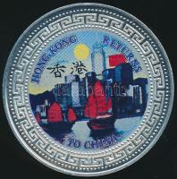 Hongkong 1997. 1$ Ag "Visszatérés Kínához-hajók" bicolor érme kék T:PP
Hong Kong 1997. 1 D...