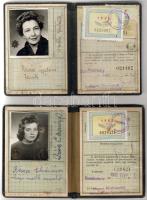 1962 2 db MÁV arcképes igazolvány