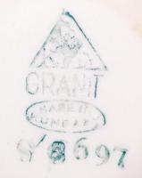 5db Festett, mázas, Gránit márkajelzésű, fajansz edény különböző méretben + 2 db bögre