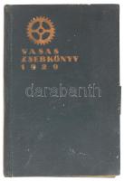 1929 Vasas Zsebkönyv, egészvászon kötésben, ceruzatartóval