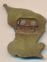 1949. "MHK" Br kitűző "Rákosi címerrel" T:2 (tű letört)