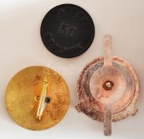 ~1970 "Körzeti megbízott" zománcozott jelvény + "BM. Kun Béla Tiszthelyettesképző Isk...