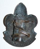 ~1940. "Hungaria" Br cserkész egyenruha jelvény. Ludwig jelzés nélkül (45x35mm) T:2