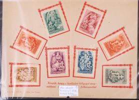 1942. Honvéd Karácsony 16db levélzáró bélyeg