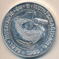 Simon Ferenc (1922-) 1983. "MÉE Szolnok - Jubileumi ülésszak" ezüstözött Br emlékérem (42,...