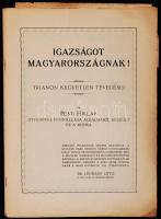 1928 Igazságot Magyarországnak. A Pesti Hírlap revizionista különkiadványa, viseltes állapotban