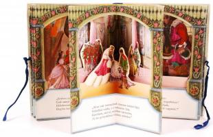 3 db 3D mesekönyv: János vitéz, régi, szép állapotban, Az első Karácsony, Jancsi és Juliska