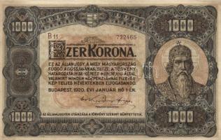 1920. 1000K "Orell Füssli Zürich" T:II szamárfülek