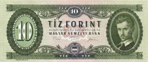 1975. 10Ft (2x) egymás utáni sorszámmal T:I