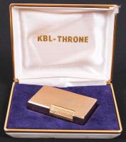 KBL-Throne öngyújtó eredeti tokjában / 
KBL-Throne vintage lighter in original box