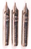 cca 1900 "Évszázad Toll" tollhegyes doboz, 3db hozzá tartozó tollheggyel