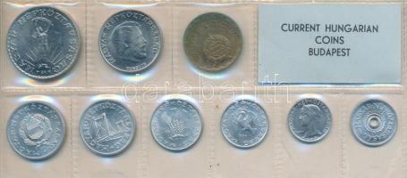 1971. 2f-10Ft 9db klf érmés forgalmi sor fóliatokban T:1