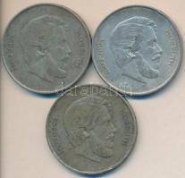 1947. 5Ft Ag "Kossuth" (3x) T:3