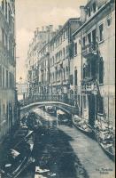 Venice bridge, the advertisement of Pensione Margherita with Hungarian kitchen on the back side