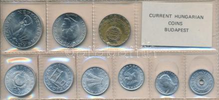 1981. 2f-10Ft 9db klf érmés forgalmi sor fóliatokban T:1