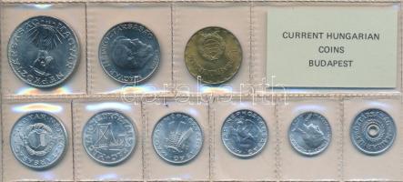 1980. 2f-10Ft 9db klf érmés forgalmi sor fóliatokban T:1