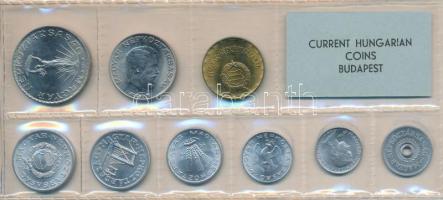 1976. 2f-10Ft 9db klf érmés forgalmi sor fóliatokban T:1