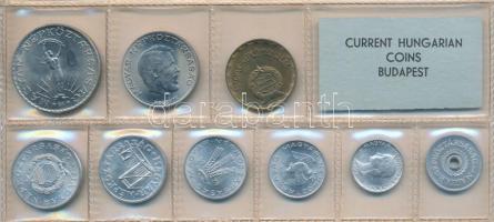 1975. 2f-10Ft 9db klf érmés forgalmi sor fóliatokban T:1
