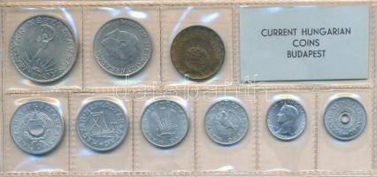 1973. 2f-10Ft 9db klf érmés forgalmi sor fóliatokban T:1
