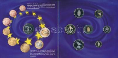 2007. 1Ft-100Ft 8klf db, szettben, benne 50Ft "50 éves a Római Szerződés" T:PP Csak 5000db...