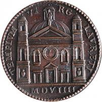 Olaszország / Pápai Állam 1509. "II. Gyula pápa / A Loreto-i bazilika" Br emlékérem (21.26...