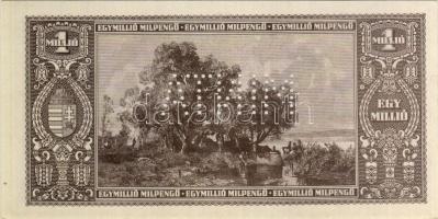 1946. 1000.000Milpengő "MINTA" lyukasztással T:I