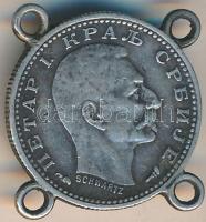 Szerbia 1915. 50P Ag, függesztőkarikákkal T:2
Serbia 1915. 50 Para Ag, with suspension rings C:XF