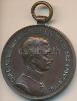 1917. "Károly Bronz Vitézségi Érem" Br kitüntetés mellszalag nélkül szign.:KAUTSCH T:2 Hungary 1917. "Bronze Medal for Bravery" Br decoration without ribbon sign.:KAUTSCH C:XF