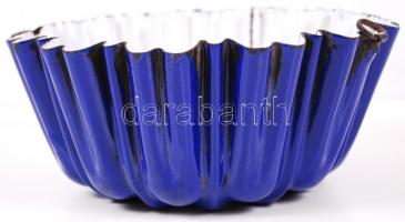 cca 1940 zománcozott kuglóf forma, kívül-belül lepattogzásokkal, d:23cm