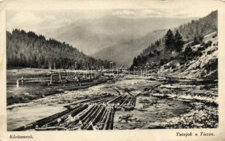 Kőrösmező timber transport on Tisza (EK)