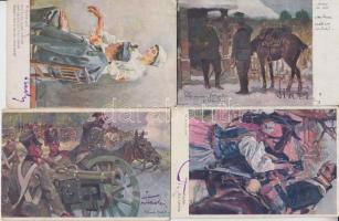 8 db régi katonai lap / 8 military postcards