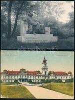 114 db régi képeslap, elsősorban magyar városképek, néhány külföldi és üdvözló