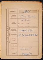 1944 Munkaszolgálatos zsoldkönyv + egy igazolvány