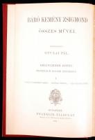 Báró Kemény Zsigmond Összes Művei IX-XI.: Történelmi és irodalmi tanulmányok I-III. Kiad. Gyulai Pál...
