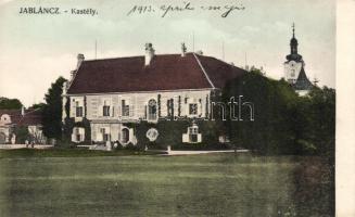 Jablánc, castle, church