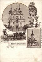 Brandys nad Labem-Stará Boleslav, Church of the Assumption of Mary, litho (small tear)