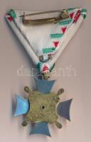 1992. "A Tiszti Szolgálati Jel III. fokozata" zománcozott, aranyozott, ezüstözött tombak k...