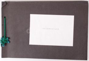 1960-1970 Fotóalbum a Velencei tó fejlesztéséről, 10db feliratozott fotóval, köztük fejlesztési terv...