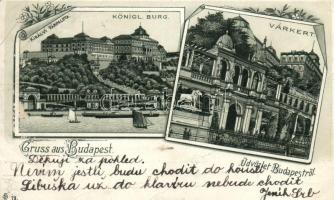 Budapest I. Királyi Vár és Várkert, litho