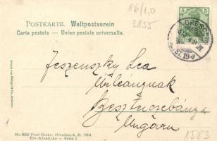 Dresden Elb Klondyke 1904, low tide